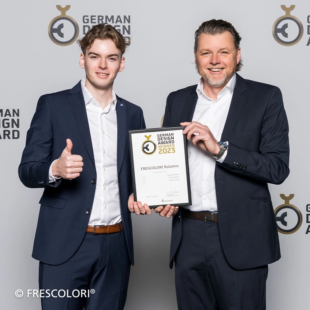 Frescolori的Frank和Ben Ewering領獎